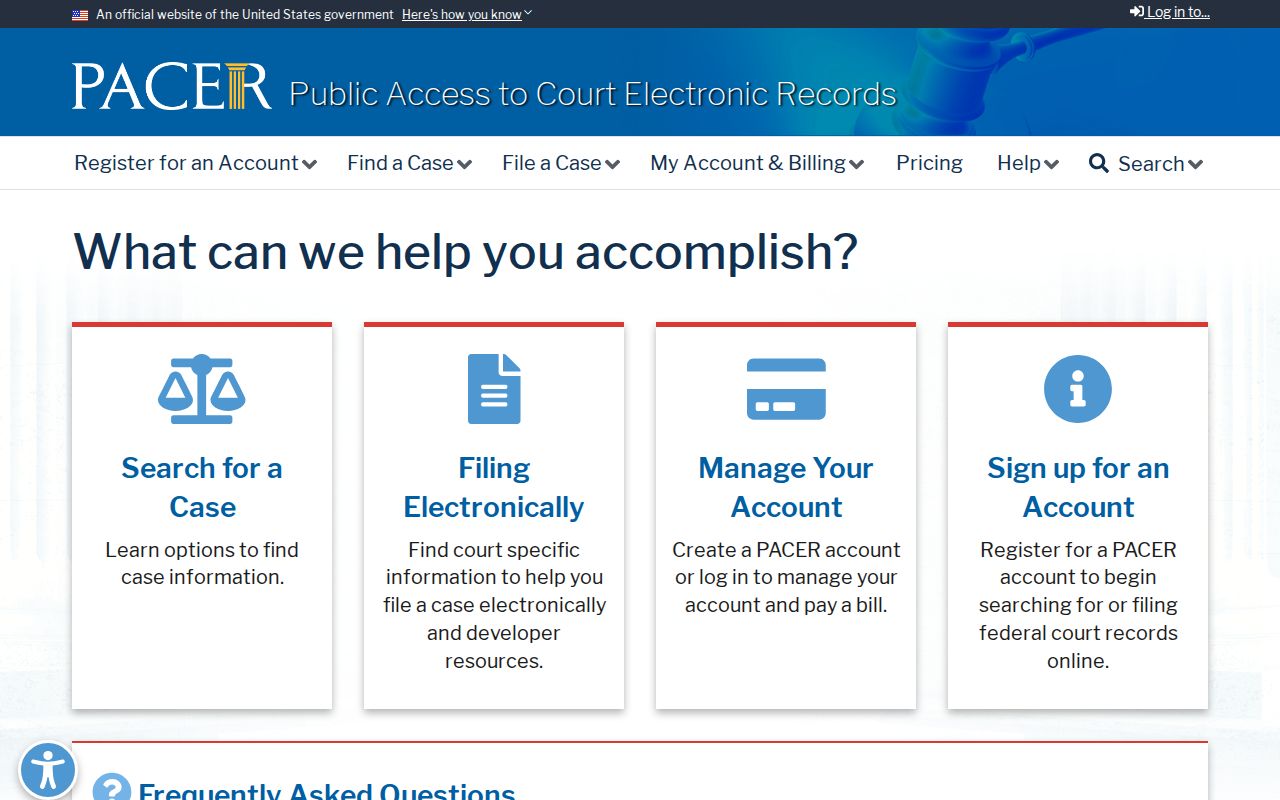 Greene County criminal court cases federal PACER search