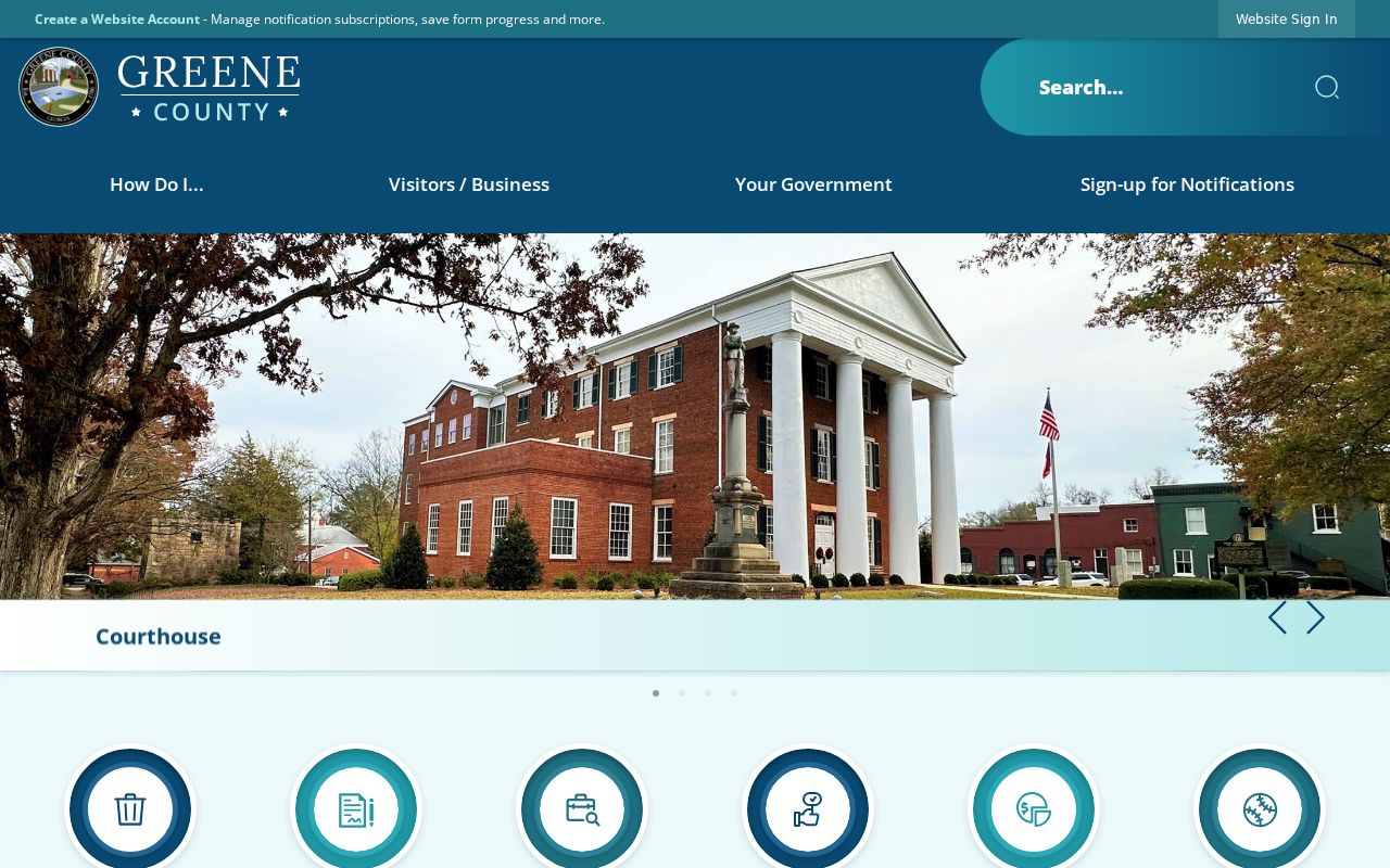 Greene County criminal records government department page