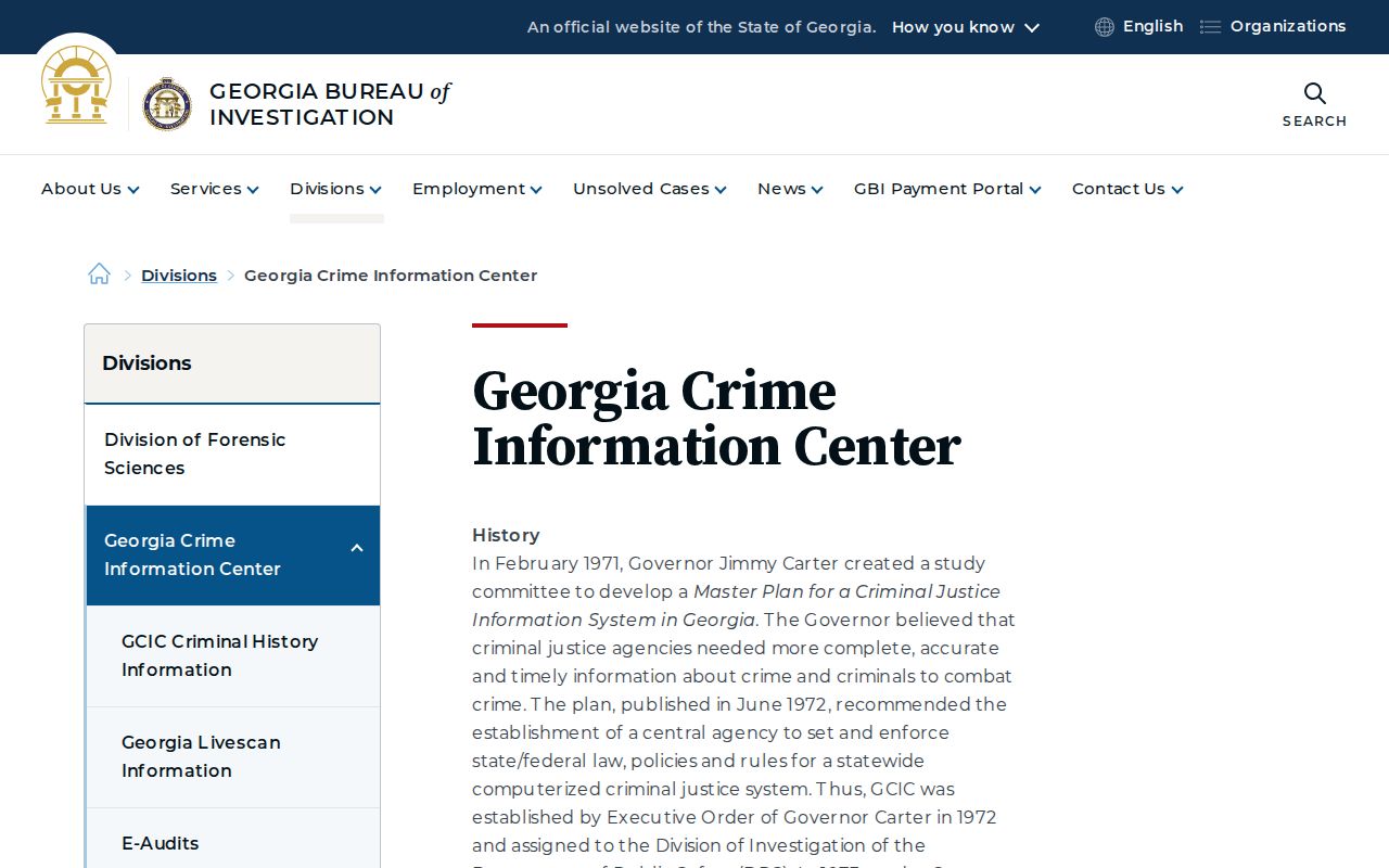 Greene County criminal history Georgia Crime Information Center overview