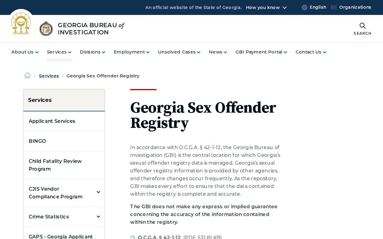 Greene County sex offender check official Georgia registry